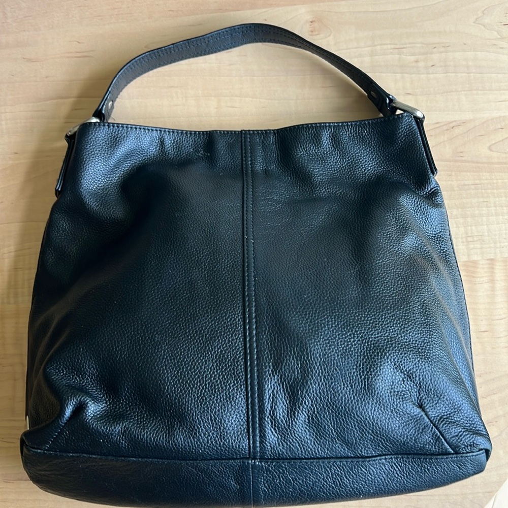 KOOBA Satchel Handbag Pebbled Leather Purse
